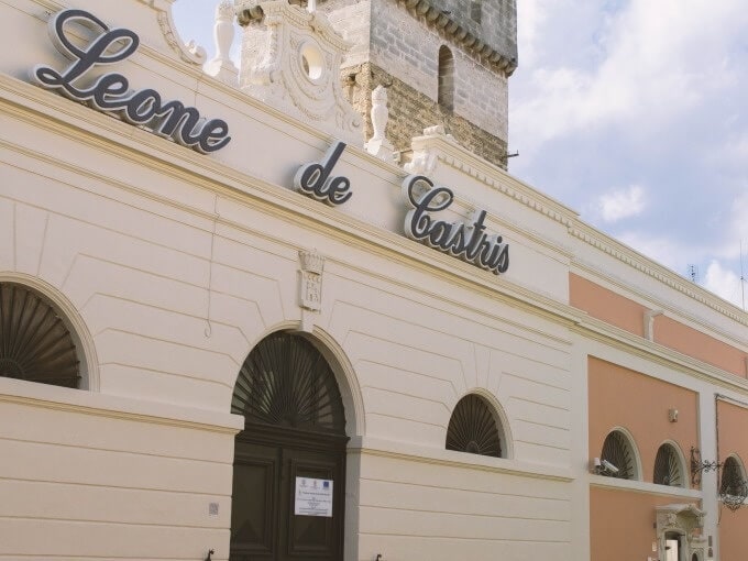 Entrance to Leone de Castris winery.