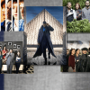 A montage of images from popular French tv series.